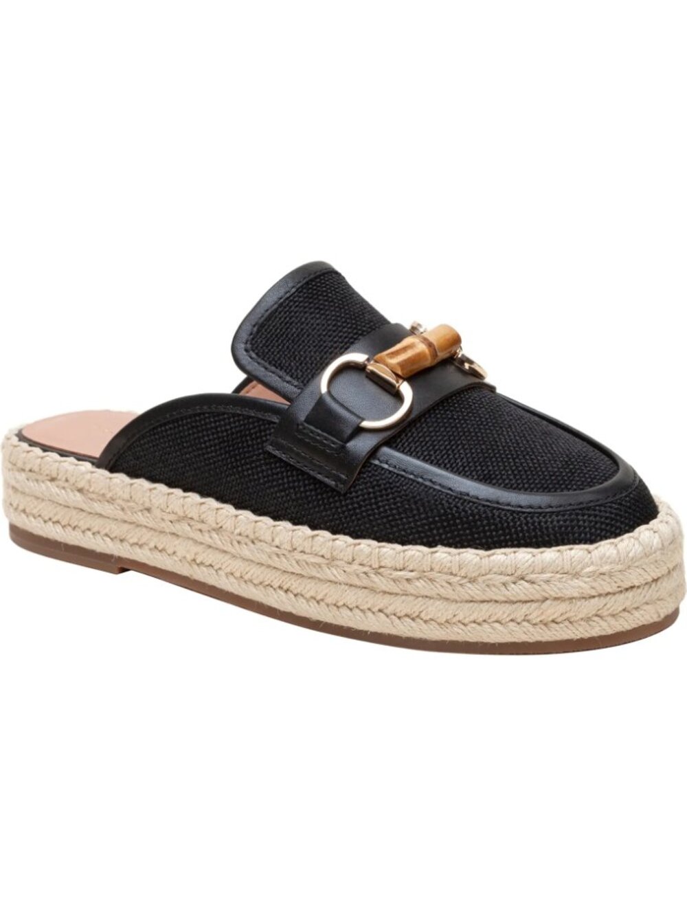 Linea Paolo Shiloh Espadrille Mule, Black, Size 11